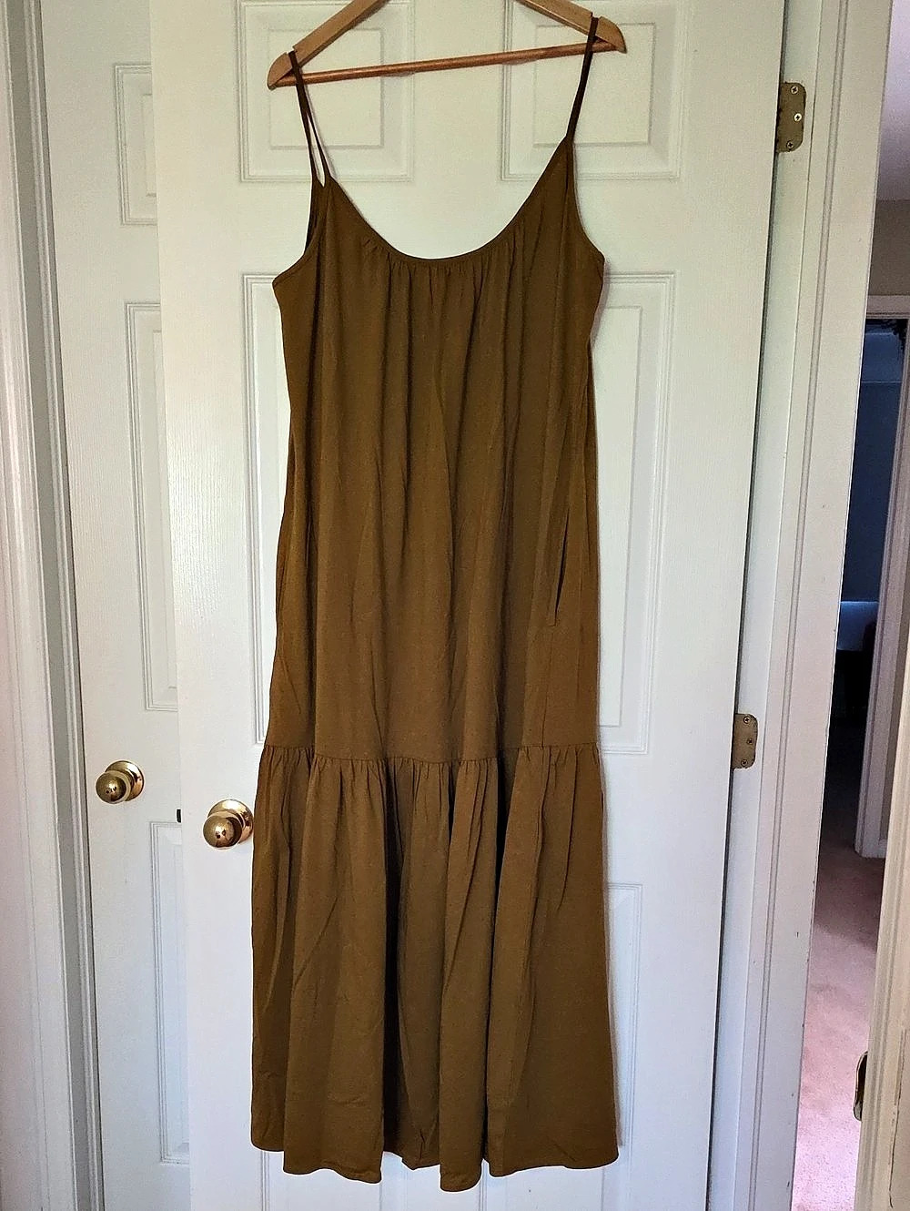 United Colors of Benetton Green Tiered Maxi Dress
